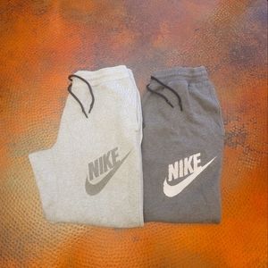 LOT of 2 Nike Joggers Sweatpants Men's Size Large